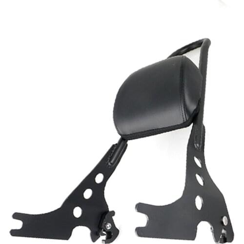 Motorcycle Luggage Rack Sissy Bar Adjustable Detachable Rear Passenger Backrest Cushion Pad For Harley Sportster XL 883 1200