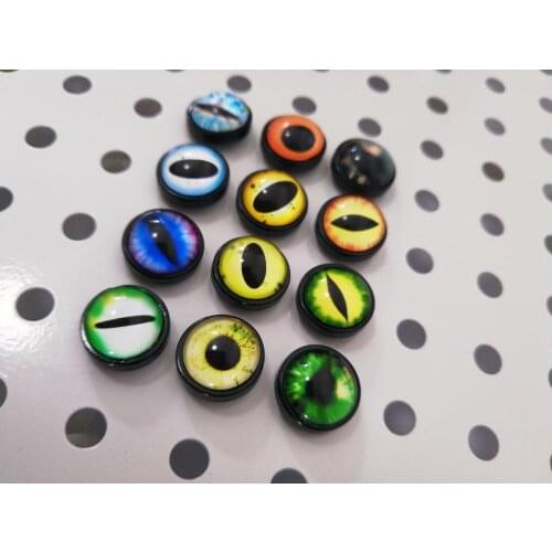 New arrvial 100pcs/lot mix style 14mm glass toy eyes with back washer for doll finding