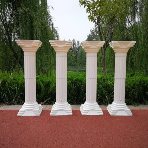 New Arrival White Plastic Roman Column Wedding Decorations Road Lead Pillar for Party Hotel Opened Welcome Decor Props