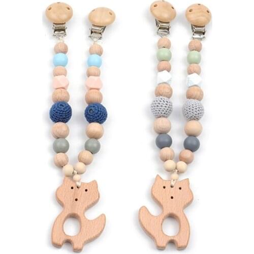 Baby Stroller Pendant Rattle Pacifier Chain Clip Bed Bell Infants Teether Nursing Chewing Toys Shower Gifts