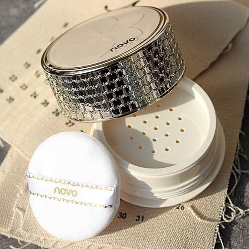 NOVO Transparent and Smooth Loose Powder Delicately Fits Natural Makeup Oil Control Brighten Skin Long-lasting Facial Makeup