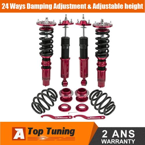 Coilovers Shock Absorber Suspension for BMW E46 320 328 330 325 M3 98-06 24 Levels Adjustable Damper