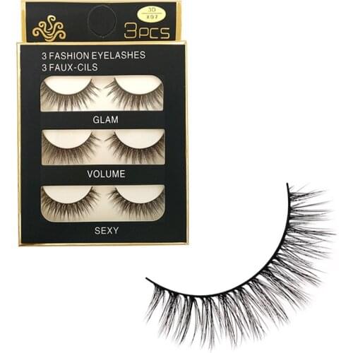 SHIDISHANGPIN Eyelashes 1 Pair False Eyelashes3D Natural Long Fake Eye Lashes Thick Black Eyelash Extension 2018 Sep21