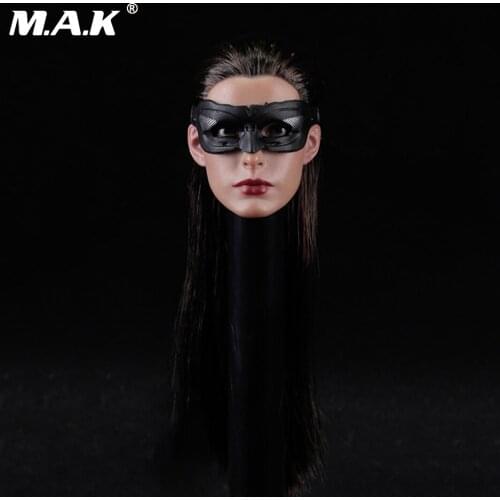 1/6 Scale Anne Hathaway Head Sculpt with eyemask for 12 Inches Female Action Figures Bodies