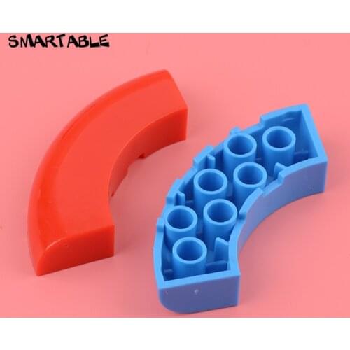 Smartable 1/4 Arch Brick 5x5 with cut Out Building Blocks MOC Parts Toys For Kids Compatible Major Brands 24599 15pcs/lot