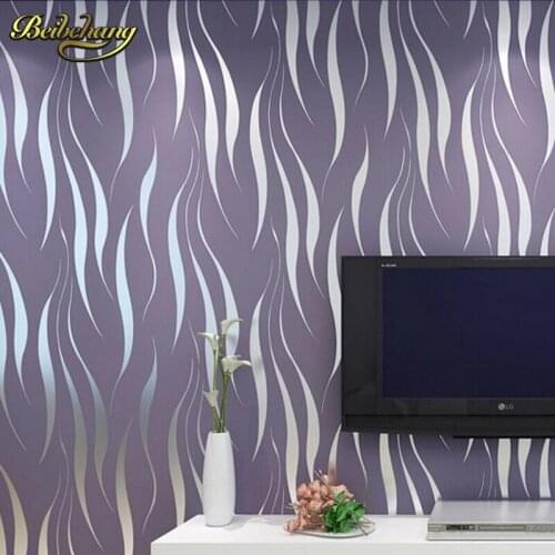 Beibehang modern luxury 3D wallpaper stripe wall paper papel de parede damask wall paper for living room bedroom TV background