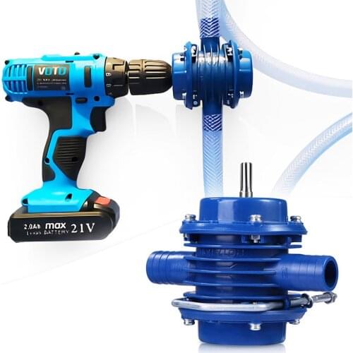 Heavy Duty Self-Priming Hand Electric Drill Water Pump Micro Submersibles Motor Home Garden Centrifugal Pump Tools