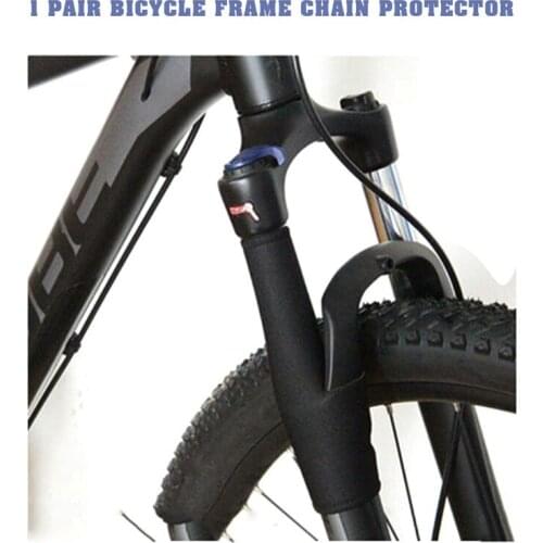1 Pair Mountain Bike Front Fork Protective Pad Cycling Road Bike Fork Frame Wrap Cover Guard Protector Bicycle Accessories