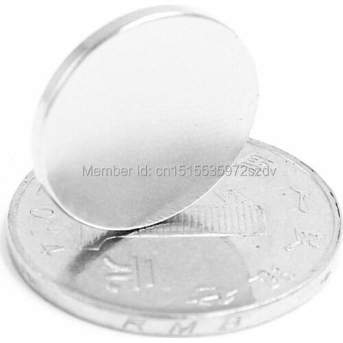 100pcs Strong Round Dia 20mm x 1.5mm N35 Rare Earth Neodymium Magnet Art Craft Fridge 20x1.5mm