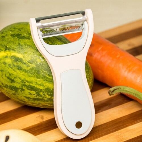 2 In 1 Vegetable Fruit Peeler Cutter Remover Grater Kitchen Gadget Tools Accessories Paring Knife Turnip Cutter