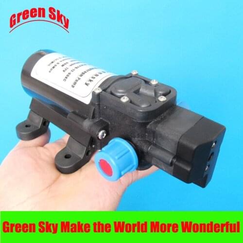 5.5l/min 80w automatic pressure switch type with on/off button and dc jack diaphragm pump 12v high pressure