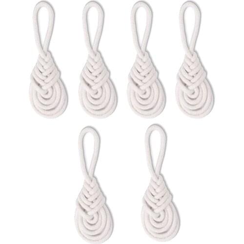 6Pcs Cotton Rope Napkin Ring European Style Napkin Holders Dinner Table Decorate DIY Handmade Crafts Party Supplies