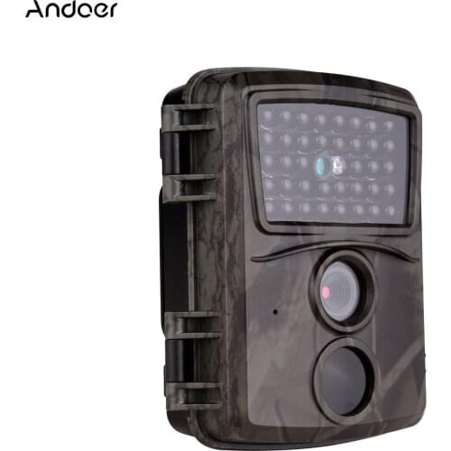 Andoer Wildlife Trial Camera FHD1080P 0.8s Triggering IR Night Vision IP54 Waterproof 32GB External Memory with 1/4 Interface
