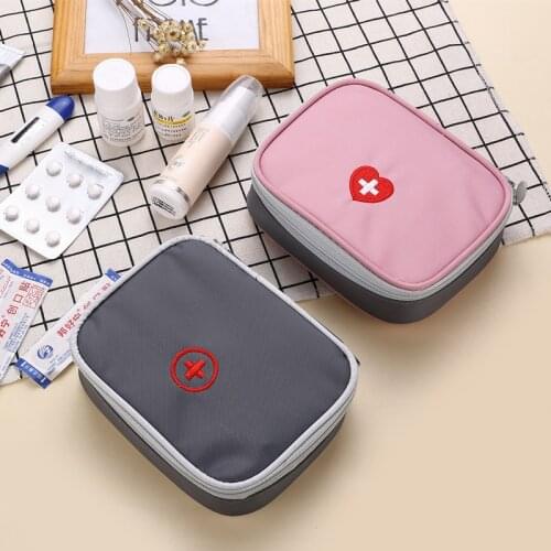 First Aid Kit Bag Portable Travel Medicine Package Emergency Kit Bags Small Medicine Divider Storage Organizer Home Outdoor