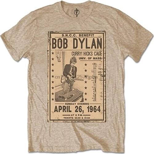 Bob Dylan Curry Hicks Flyer Slim Fit T Shirt Official