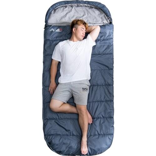 Large Camping Sleeping bag lightweight 3 season loose widen bag long size for Adult rest Hiking fishing