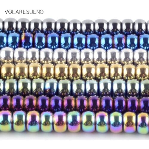 8mm Natural 7 Styles Color Hematites Stone Rondelle Beads For Jewelry Making Spacer Loose Beads Diy Bracelets Wholasale 15inches