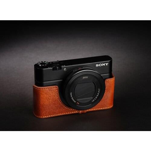 Genuine Leather Half Case for Sony RX100 M7 RX100 M6 RX100VII