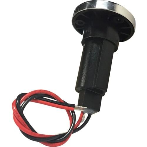 Black Round Boat Nylon Cap 2-Prong Stern Light Base Waterproof Plug-in Type Marine Light Base