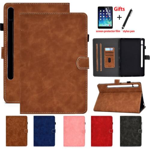 Case For Samsung Galaxy Tab S7 Cover SM-T870 SM-T875 T870 T875 2020 11 inch Coque Funda Tablet Soft Shockproof Flip Shell +Gift