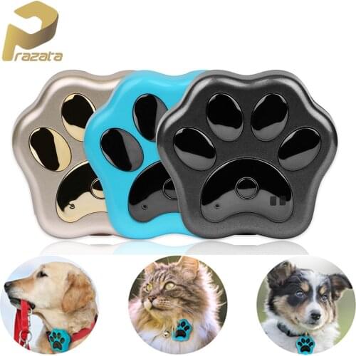 Prazata Pet GPS Tracker Dog Cat Positioning Locator WIFI Anti-lost Geo-fence Real Time Waterproof RF-V30 Lifetime Free Web APP