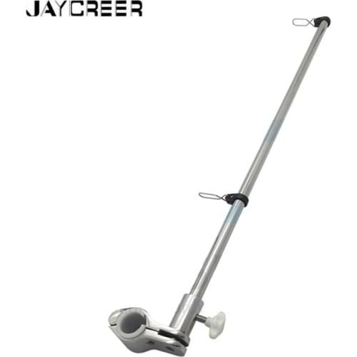 JayCreer Stainless Steel Rail Mount Boat Pulpit Staff, Boat Yacht Marine Flag Pole