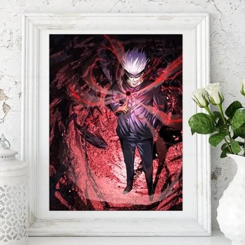 Megumi Fushiguro Divine Dogs Jujutsu Kaisen Anime Canvas Painting Decor Wall Art Pictures Home Decoration Prints Poster