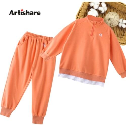 Kids Clothes Letter Pattern Girls Outfits Sweatshirt + Pants Kids Girl Clothes Set Spring Autumn Childrens Tracksuits 6 8 10 12