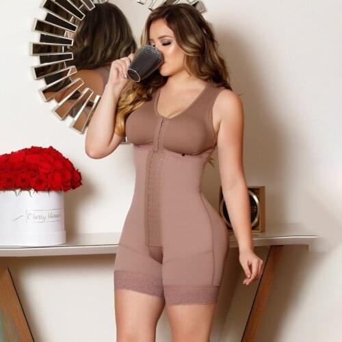 Front Closure PostpartumTummy Control Shapewear Slimming Fajas Lace Body Shaper