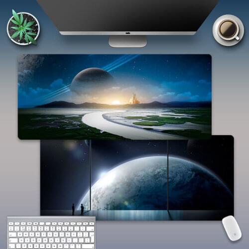 800x300 Pad Large Black Gaming Mouse Pad Universe Mousepad Gamer Rubber Keyboard Mats Desk Pad Mat Table Decoration Carpet