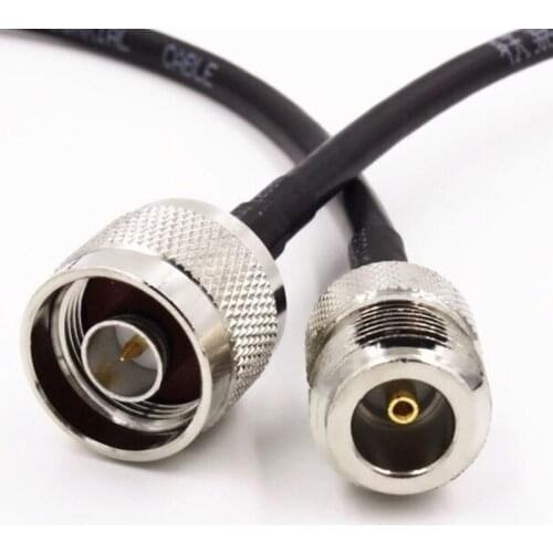 N Male To N Female Plug Connector For RG58 WIFI Antenna Connector Test Jumper Patch Coax Cable with 1m wire