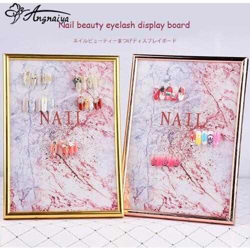 New Detachable Nail Shelf False Nail Tip Rack Manicure Salon Nail Storage Tool Eyelash Tester Board Display Magnetic Color Card