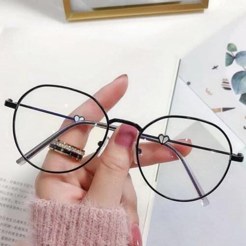 2021 Trends Office Cat Eye Anti Blue Light Oversized Glasses Computer Women Blue Blocking Gaming Love Heart Frame Eyeglasses