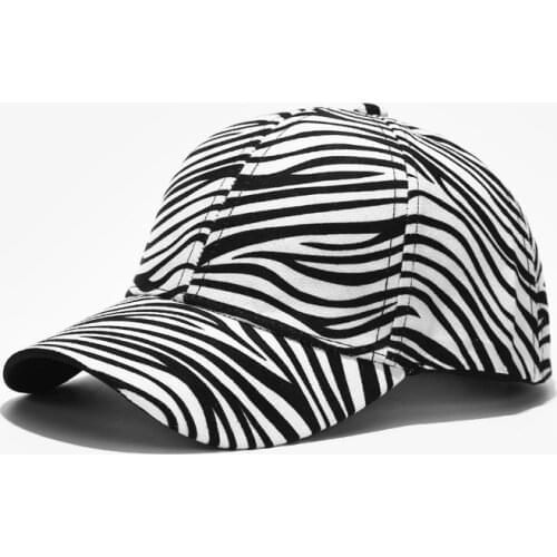 Autum Men casual Zebra printed baseball caps New adult adjustable cotton fitted leopard Snapback hat Trucker casquette gorros