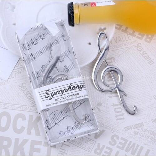 100 Pcs Music Note Bottle Opener Beer Opener "Symphony" Bottle Opener Wedding Favors Stainless Steel Bar Tools Kitchen Gadgets