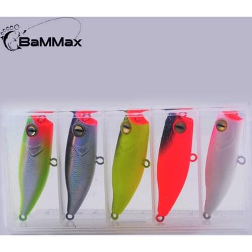 Bammax fishing lure 1set 5pcs 2.5g Hard Fishing Baits Minnow Floating Wobbler Fishing Tackle For Bass Isca Pesca