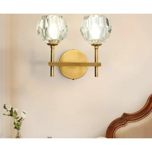 Modern Crystal Wall Lamp Luxury Wandlamp for Living Room Aisle Corridor Hotel Bedside LED Sconce Wall Lights Lighting Fixtures