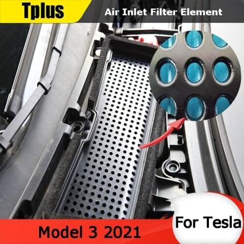 Tplus 2021 New HEPA Air-Conditioning Filter Element Filter For Tesla Model 3 Auto Parts Replacement Air Cleaner Protection