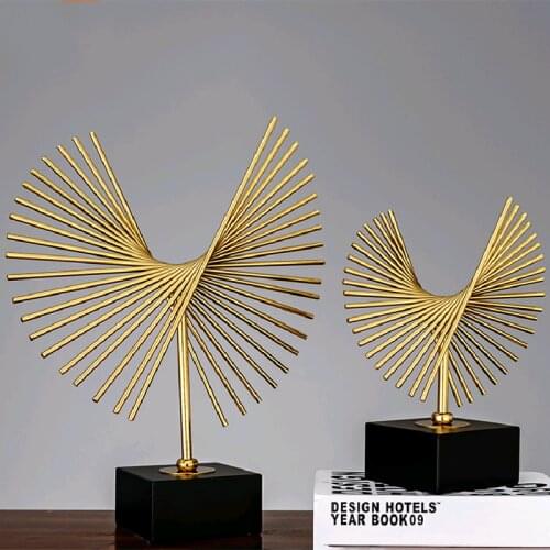 Home decor modern desk decoration Dapeng wings metal ornaments Modern simple decoration Living room wine cabinet decoration