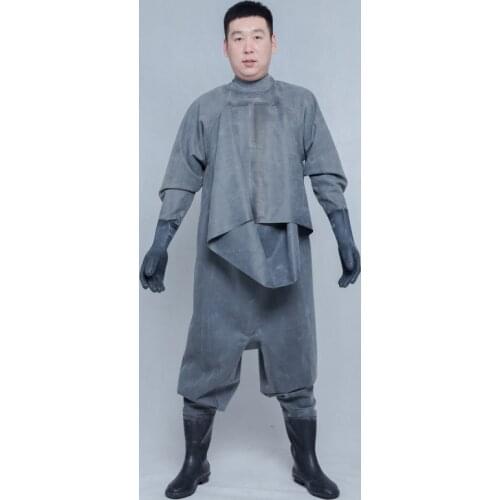 Outdoor Full Body Fishing Camping Farming Pants Waterproof Overalls Men Women Hunting Waders with Boots and Gloves F2103