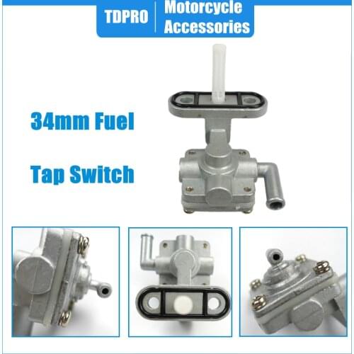 Universal 34mm Motorcycle Petrol Fuel Tap Petcock ON/OFF Switch For Kawasaki Yamaha Honda Suzuki Scooter ATV Quad Pit Bike