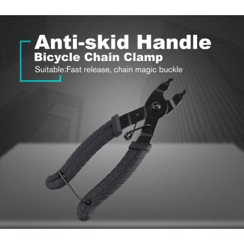 Bike Bicycle Chain Quick Link Open Close Tool Master Link Pliers Bike Chain Magic Safe Button Clamp Removal Repair Service Tool