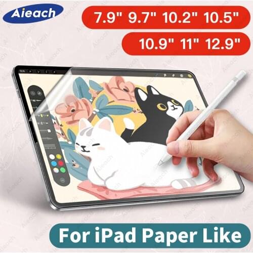 Paper Like Screen Protector For iPad Pro 12.9 11 10.5 Air 4 3 2 1 Mini 5 for iPad 9.7 10.2 7th 8th Generation Screen Protectors