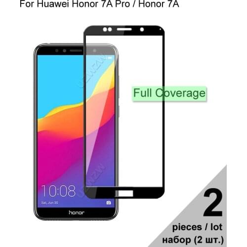 Protective Glass For Huawei Honor 7A Pro / Honor 7A Full Coverage Tempered Glass For Huawei Honor 7A Pro