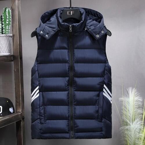 Plus Size 8XL 7XL 6XL 5XL 4XL 2020 New Casual Vest Men Autumn Jackets Thick Vests Man Sleeveless Coats Male Warm Waistcoat Men