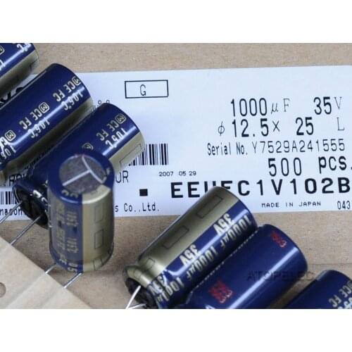 1pc FC Series 1000uF/35V Electrolytic Capacitors Hi-Fi Audio 105 Deg.C