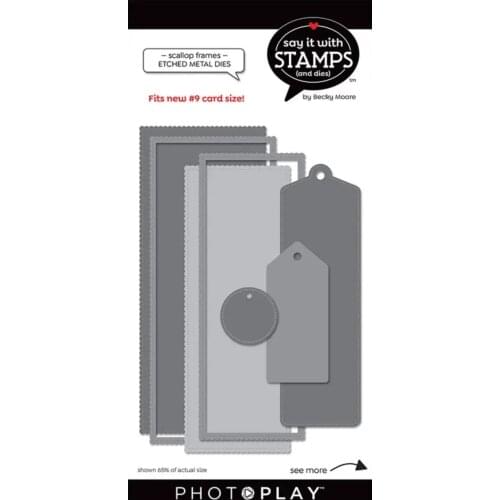 2021 AliliArts Metal Cutting Dies Scallop Tags diy Scrapbooking Photo Album Decorative Embossing PaperCard Crafts Die