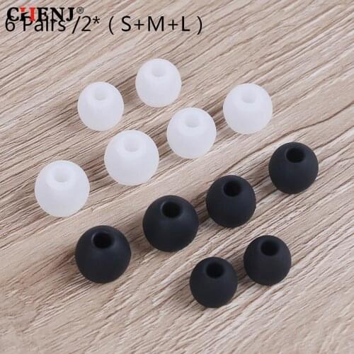 6 Pairs/2*(S+M+L) Universal in-ear Earphone Case Headphoe Earbuds Replacement Silicone Rubber