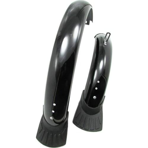 MTB Road Bicycle Mudguard 16 20 26 inch Chrome plastic Mountain Bike Fenders Set Mudguards for Bicycle Front And Rear Fenders