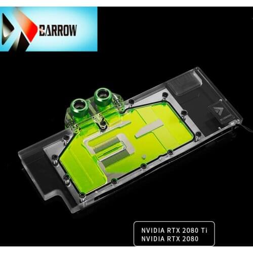 BS-NVG2080T-PA is compatible with NVIDIA RTX 2080 Ti GPU water cooled module compatible Barrow gpu cooler NVIDIA RTX 2080